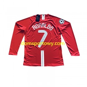 Koszulka Manchester United Cristiano Ronaldo 7 Champion League 2007 Retro Domowe Koszulki Piłkarskie Długi Rękaw